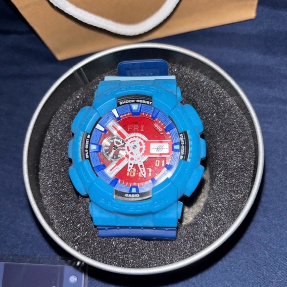 RARE Casio G-Shock Watch NARUTO Collab Blue & Red Colorway BRAND NEW